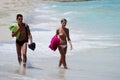 Young couple on the beach