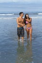 Young Couple at the Beach Royalty Free Stock Photo