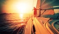 Young couple on the boat Royalty Free Stock Photo