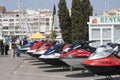 Young couple buys jet sky