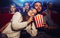 Young couple at the cinema Royalty Free Stock Photo