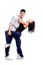 Young couple dancing Royalty Free Stock Photo