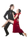 Young couple dancing tango Royalty Free Stock Photo