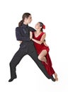 Young couple dancing tango Royalty Free Stock Photo