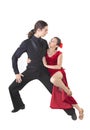 Young couple dancing tango Royalty Free Stock Photo
