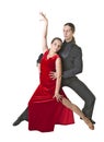 Young couple dancing tango Royalty Free Stock Photo