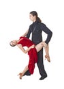 Young couple dancing tango Royalty Free Stock Photo