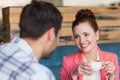 Young couple on a date Royalty Free Stock Photo