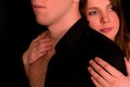 Young couple: dramatic portrait Royalty Free Stock Photo