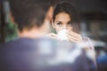 Young couple drinking coffee Royalty Free Stock Photo