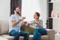 Young couple drinking coffee Royalty Free Stock Photo