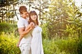 Young couple embrancing Royalty Free Stock Photo