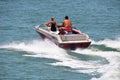 Young Couple Enjoying A High Speed Cruise