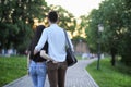 Young couple on the first date Royalty Free Stock Photo