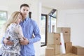 Young Couple Forced To Move Home Through Financial Problems Royalty Free Stock Photo