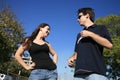 Young couple having fun Royalty Free Stock Photo