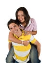 Young couple having fun Royalty Free Stock Photo