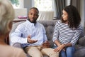 Young couple having marriage counselling Royalty Free Stock Photo