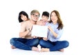 Happy Asian family Royalty Free Stock Photo