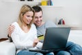 Young couple internet shopping Royalty Free Stock Photo