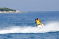 Young couple on Jet Ski Royalty Free Stock Photo