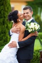 Young couple just married Royalty Free Stock Photo