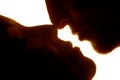 Young couple kissing Royalty Free Stock Photo