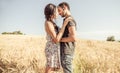 Young couple kissing Royalty Free Stock Photo