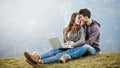 Young couple kissing Royalty Free Stock Photo