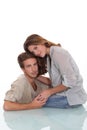 Young couple in love Royalty Free Stock Photo