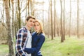 Young couple in love having fun and enjoying Royalty Free Stock Photo