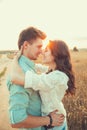 Young couple in love outdoor.Couple hugging Royalty Free Stock Photo