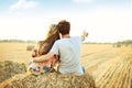 Young couple in love outdoor. Royalty Free Stock Photo