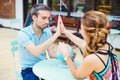 Young couple making plans for their next travel destination Royalty Free Stock Photo