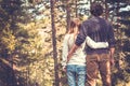 Young Couple Man and Woman Hugging in Love Royalty Free Stock Photo