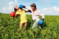 Young couple at odds Royalty Free Stock Photo