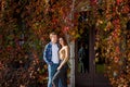 Young couple in the park Royalty Free Stock Photo