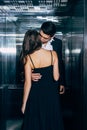 young couple passionately kissing and hugging