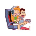 young couple playing video game Royalty Free Stock Photo