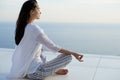 Young couple practicing yoga Royalty Free Stock Photo