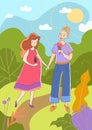 Young couple with pregnant wife walking hand in hand in a park in summer enjoying ice creams as they await the birth of