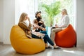 Young couple during the psychological counseling with psychologist Royalty Free Stock Photo