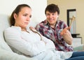 Young couple after quarrel Royalty Free Stock Photo