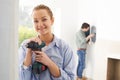 Young Couple Renovating Property Together Royalty Free Stock Photo