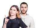 Young couple in spat Royalty Free Stock Photo