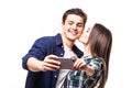 Young couple take selfie Royalty Free Stock Photo