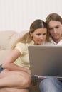 Young couple using computer Royalty Free Stock Photo