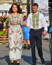 Young couple in Vyshyvanka is the colloquial name for the embroidered shirt