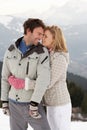 Young Couple On Winter Vacation