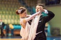 Young couples compete in sports dancing